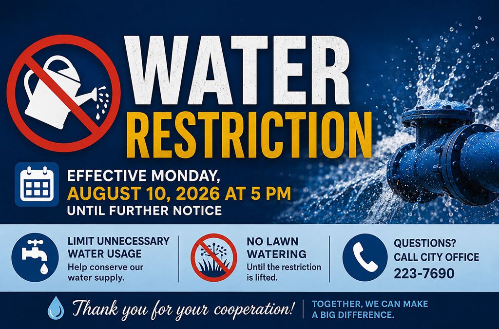 The City of Fort Pierre Water Restriction